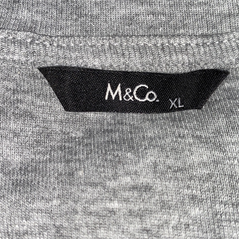 3/4 sleeve scoop neck relaxed t-shirt for women light grey/gray XL - Picture 10 of 10